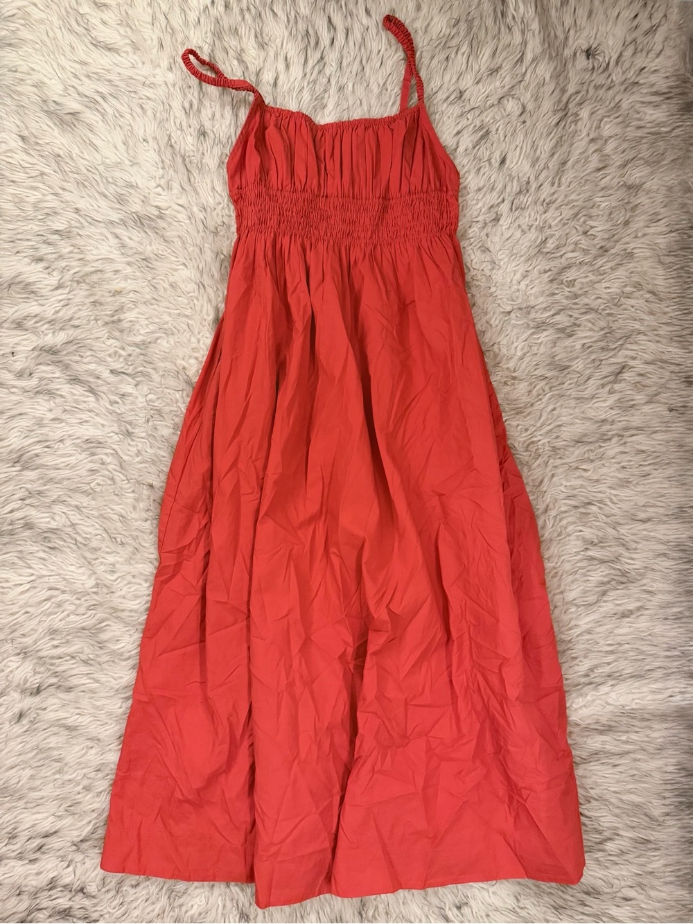 Little Moon ‘Wallis’ Poplin Dress - Cherry Red